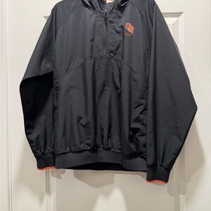 Nike Black and Orange Windbreaker